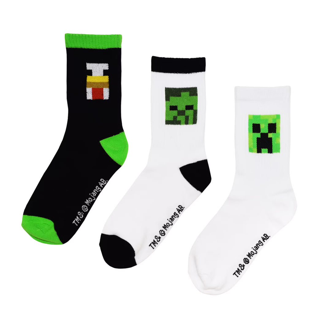 Minecraft Socks 3-pack