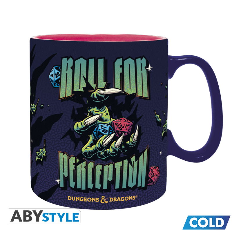 Dungeons and Dragons Heat-Shifting Cup Roll For Perception