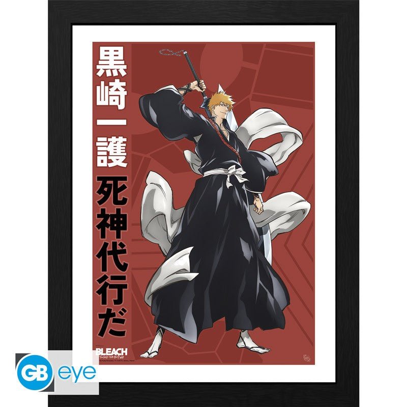 Bleach Innrammet Bilde 30 x 40 cm Ichigo - Supernerds