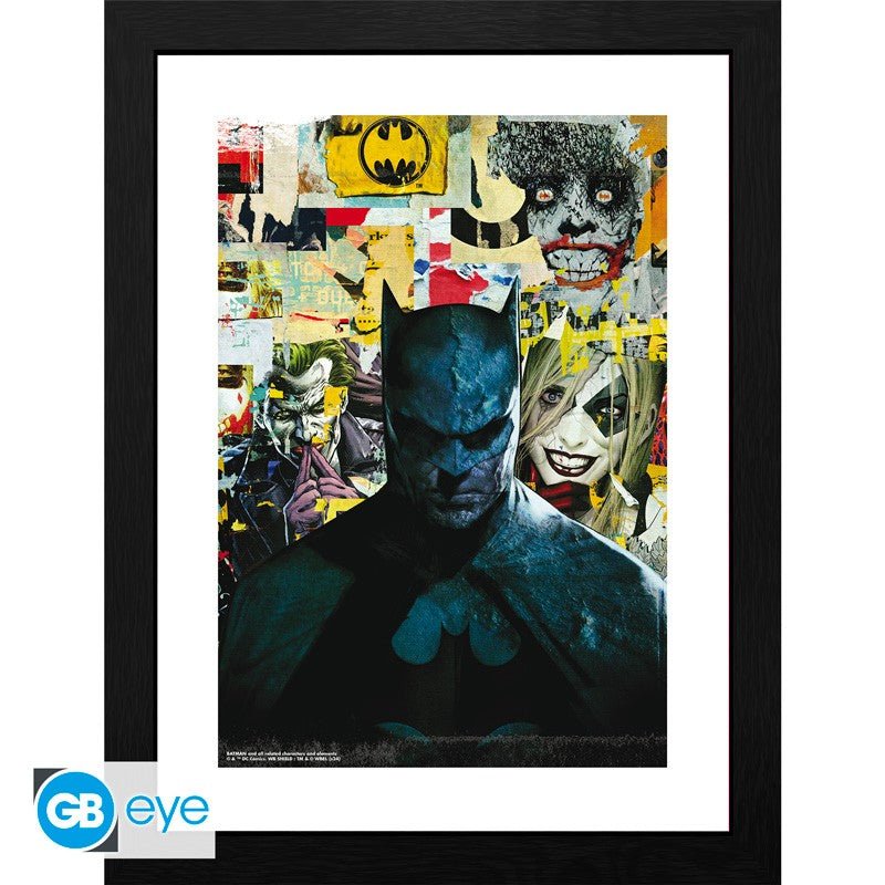 DC Comic's Batman Innrammet Bilde 30 x 40 cm Battle - Supernerds