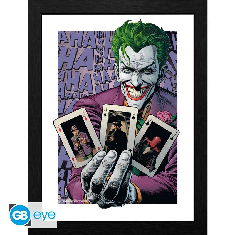 DC Comic's Batman Innrammet Bilde 30 x 40 cm Joker Haha - Supernerds