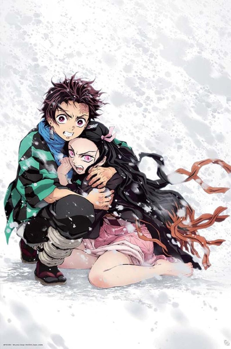 Demon Slayer Plakat Tanjiro & Nezuko Snow - Supernerds