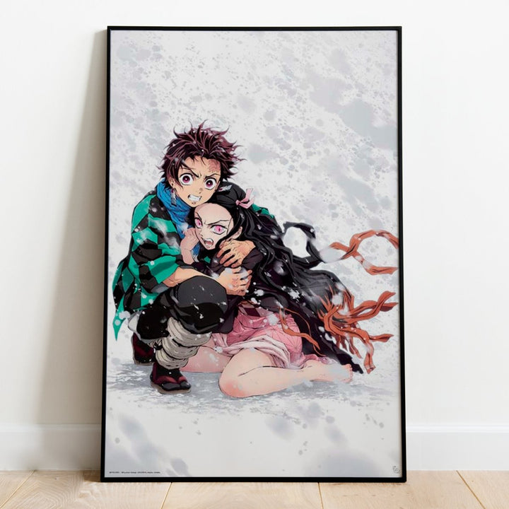 Demon Slayer Plakat Tanjiro & Nezuko Snow - Supernerds