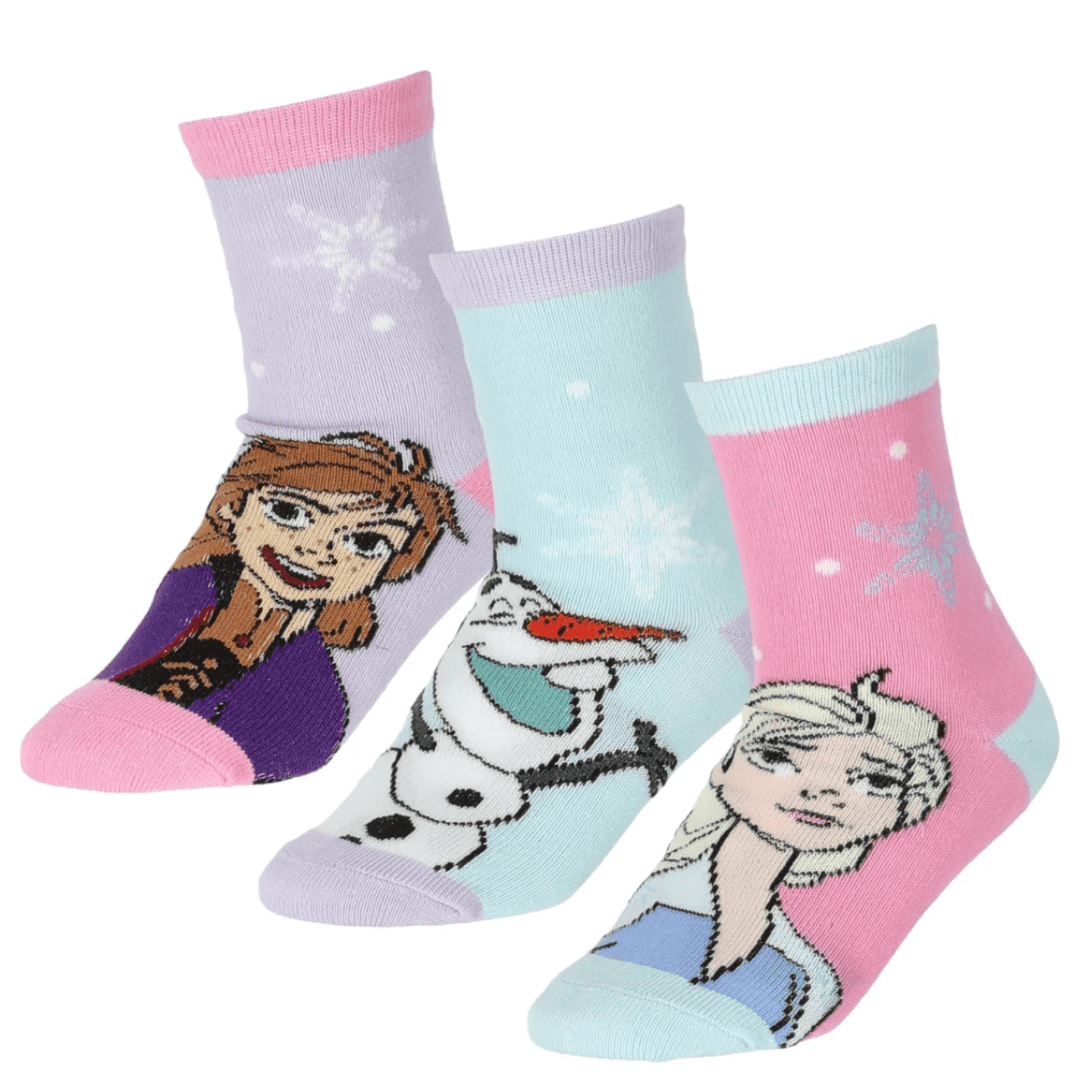 Disney's Frost Sokker 3 - pk Elsa and Anna - Supernerds
