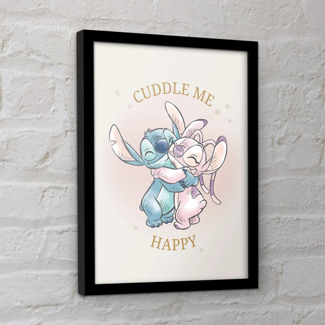 Disney's Lilo and Stitch Innrammet Bilde 30 x 40 cm Happy - Supernerds