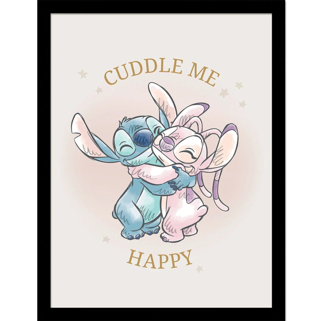 Disney's Lilo and Stitch Innrammet Bilde 30 x 40 cm Happy - Supernerds