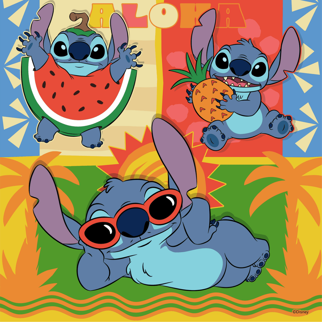Disney's Lilo and Stitch Puslespill 49 brikker 3 - pk Aloha - Supernerds
