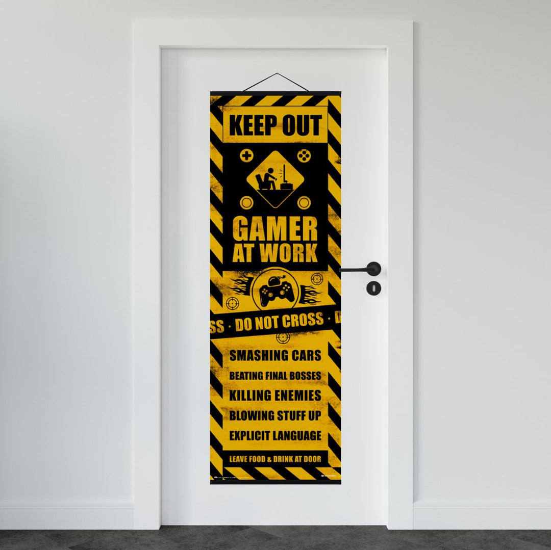 Gamer at Work Plakat Keep Out - Supernerds