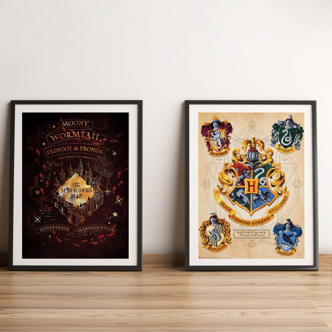 Harry Potter Plakat 52 x 38 cm Crests & Marauders 2-pk - Supernerds