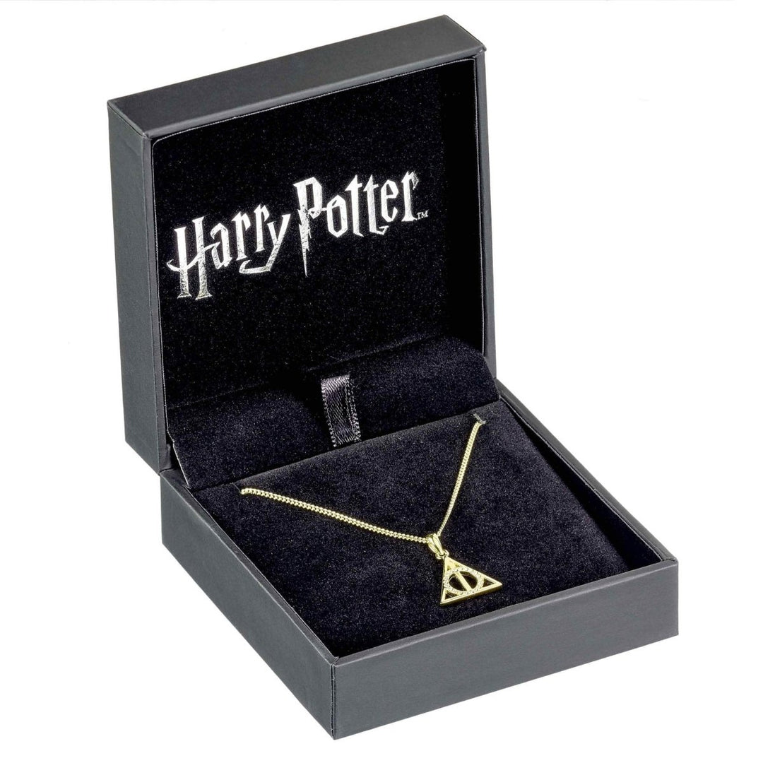 Harry Potter Smykke Gullbelagt Sølv Deathly Hallows - Supernerds