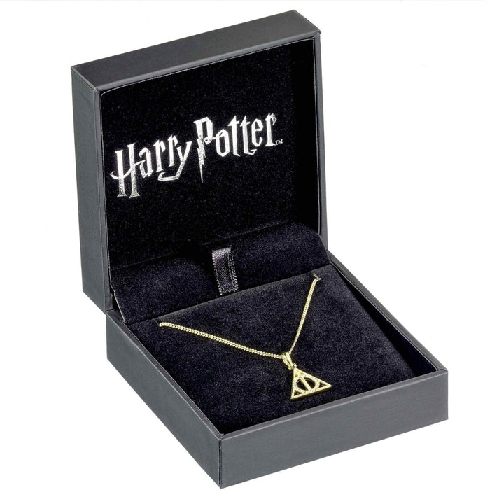 Harry Potter Smykke Gullbelagt Sølv Deathly Hallows - Supernerds