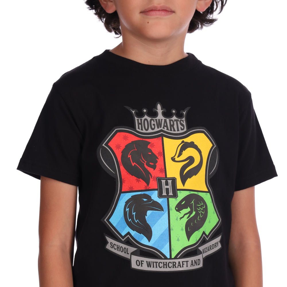 Harry Potter T - skjorte Hogwarts Navy - Supernerds