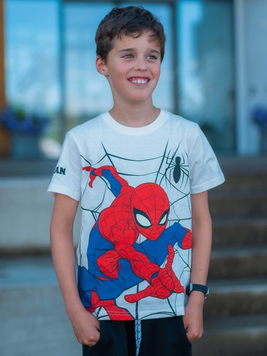 Marvel's Spider-Man T-skjorte Web Hvit - Supernerds