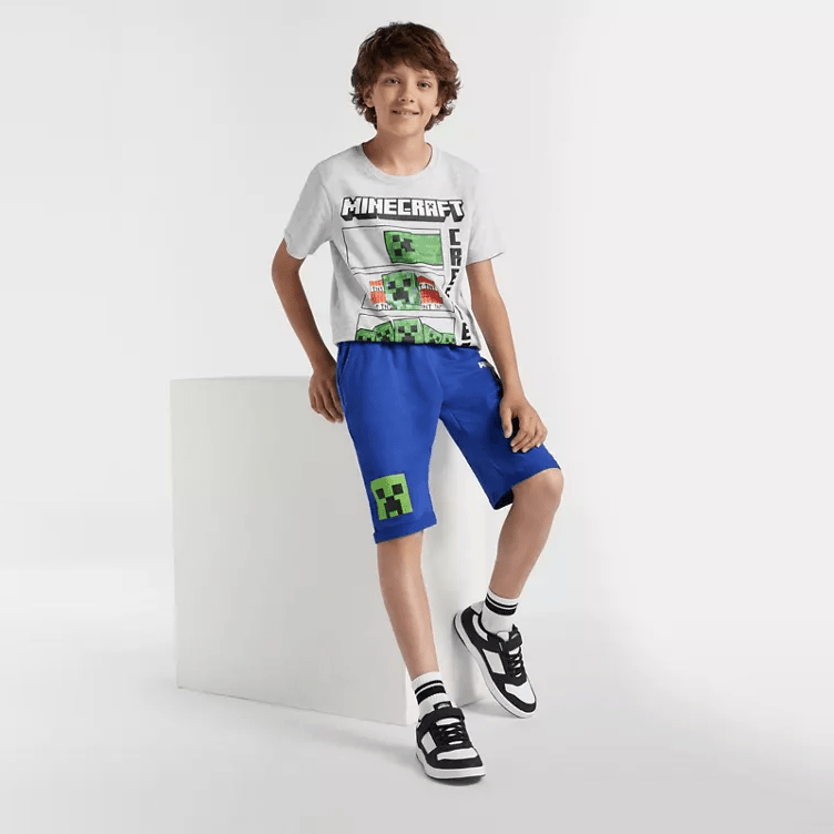 Minecraft Bermuda Shorts Diamond Pickaxes - Supernerds