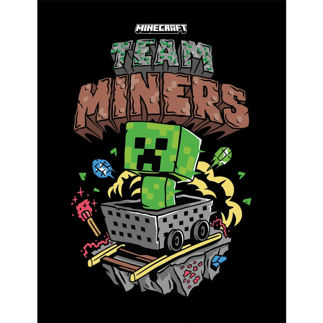 Minecraft Innrammet Bilde 30 x 40 cm Team Miners - Supernerds