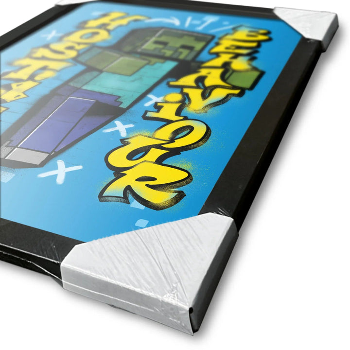 Minecraft Innrammet Bilde 30 x 40 cm Zombie - Supernerds