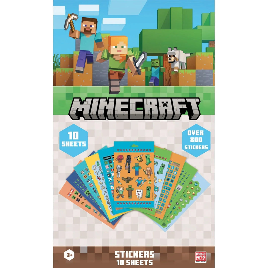 Minecraft Klistremerker 800 stykk - Supernerds