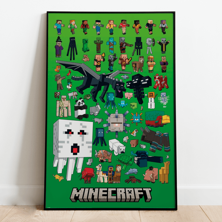 Minecraft Plakat Character Montage - Supernerds