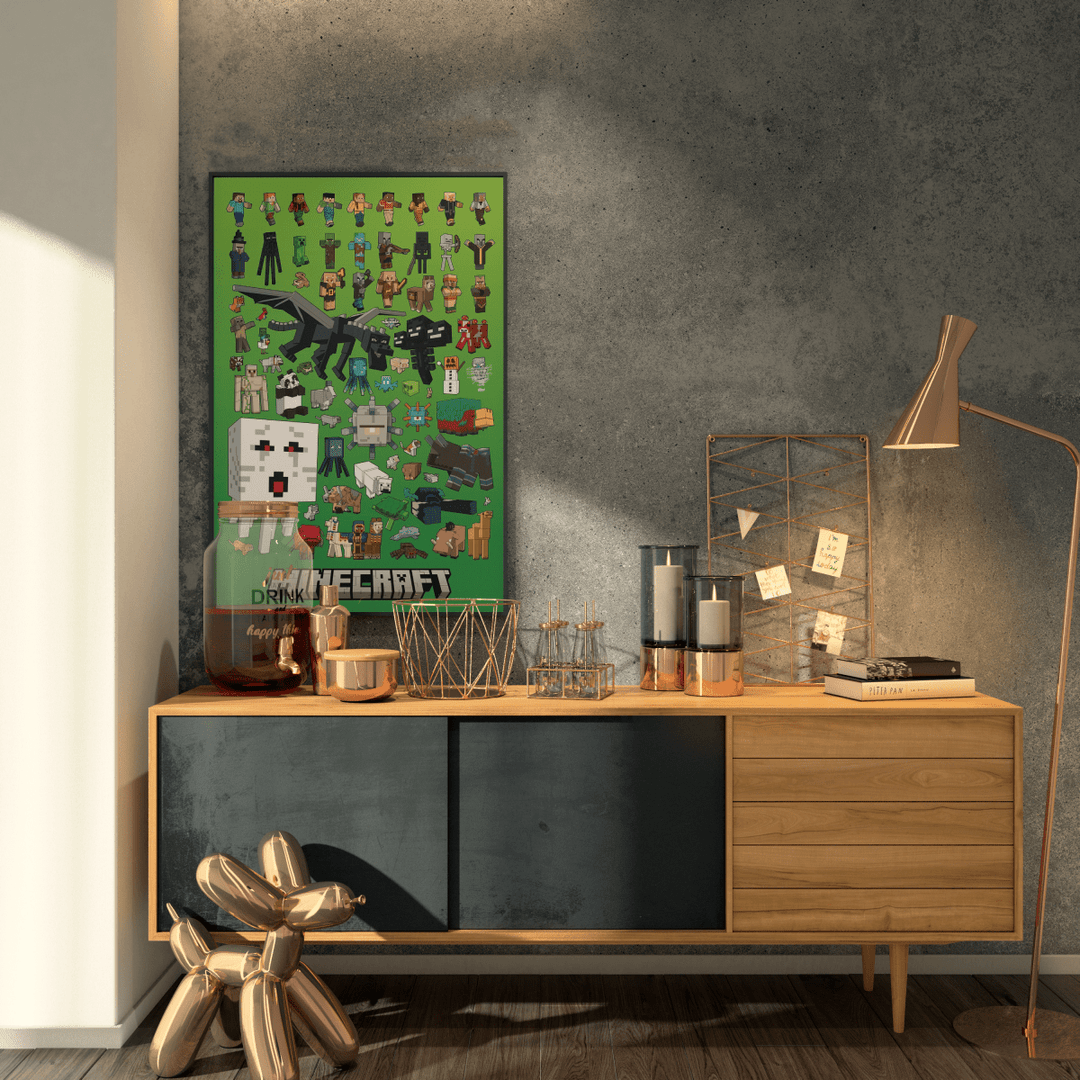 Minecraft Plakat Character Montage - Supernerds