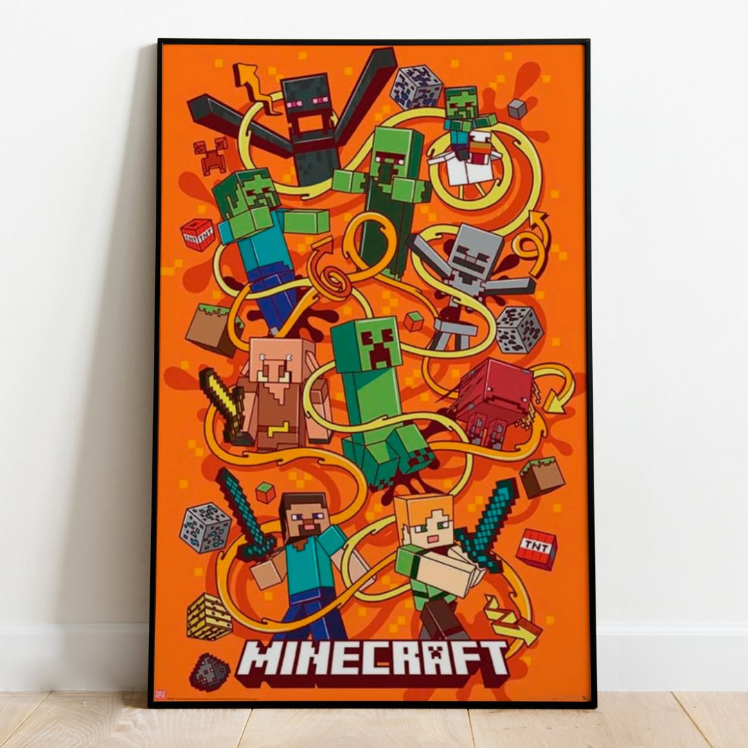 Minecraft Plakat Swirls - Supernerds