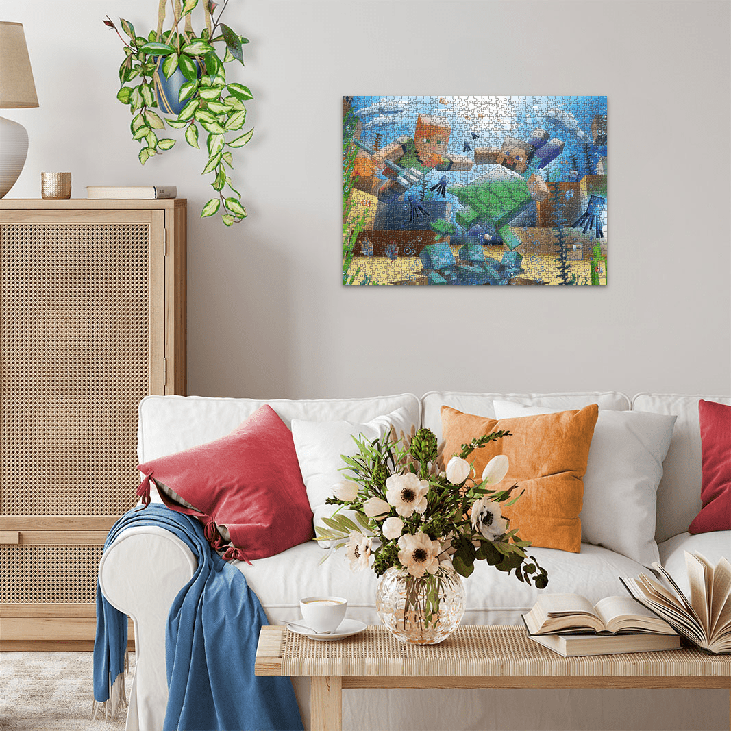 Minecraft Puslespill Mosaikk 1000 brikker - Supernerds