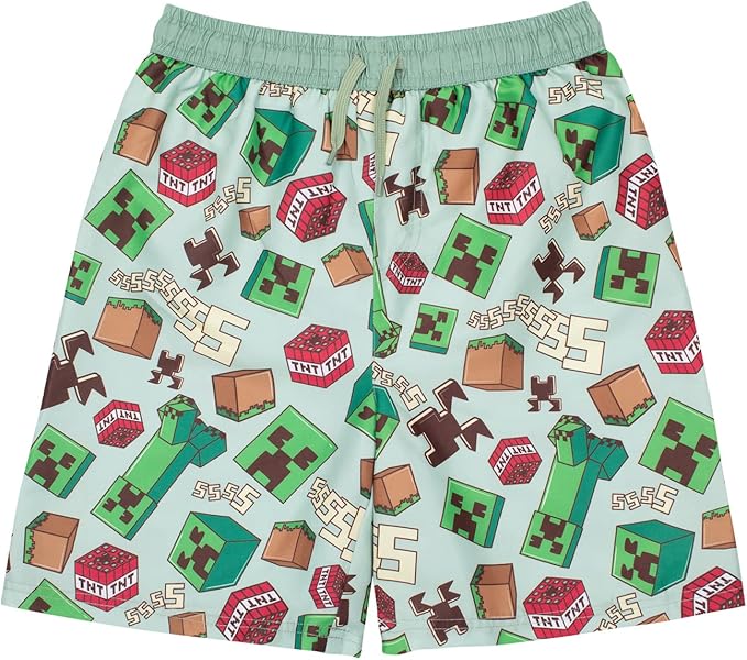 Minecraft Shorts Booming Creepers - Supernerds