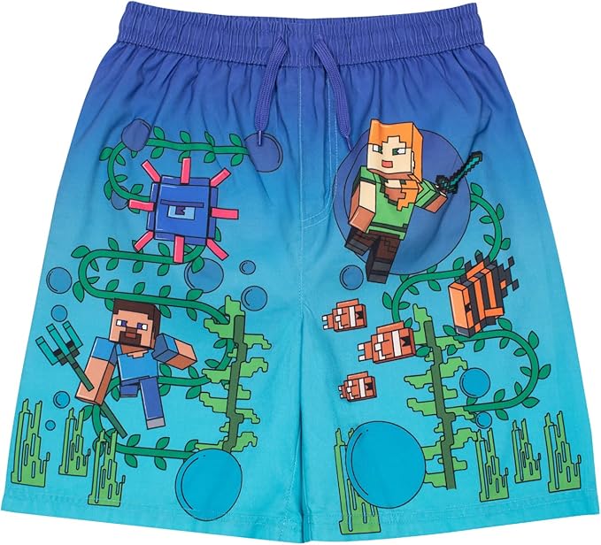 Minecraft Shorts Swimming Exploration - Supernerds