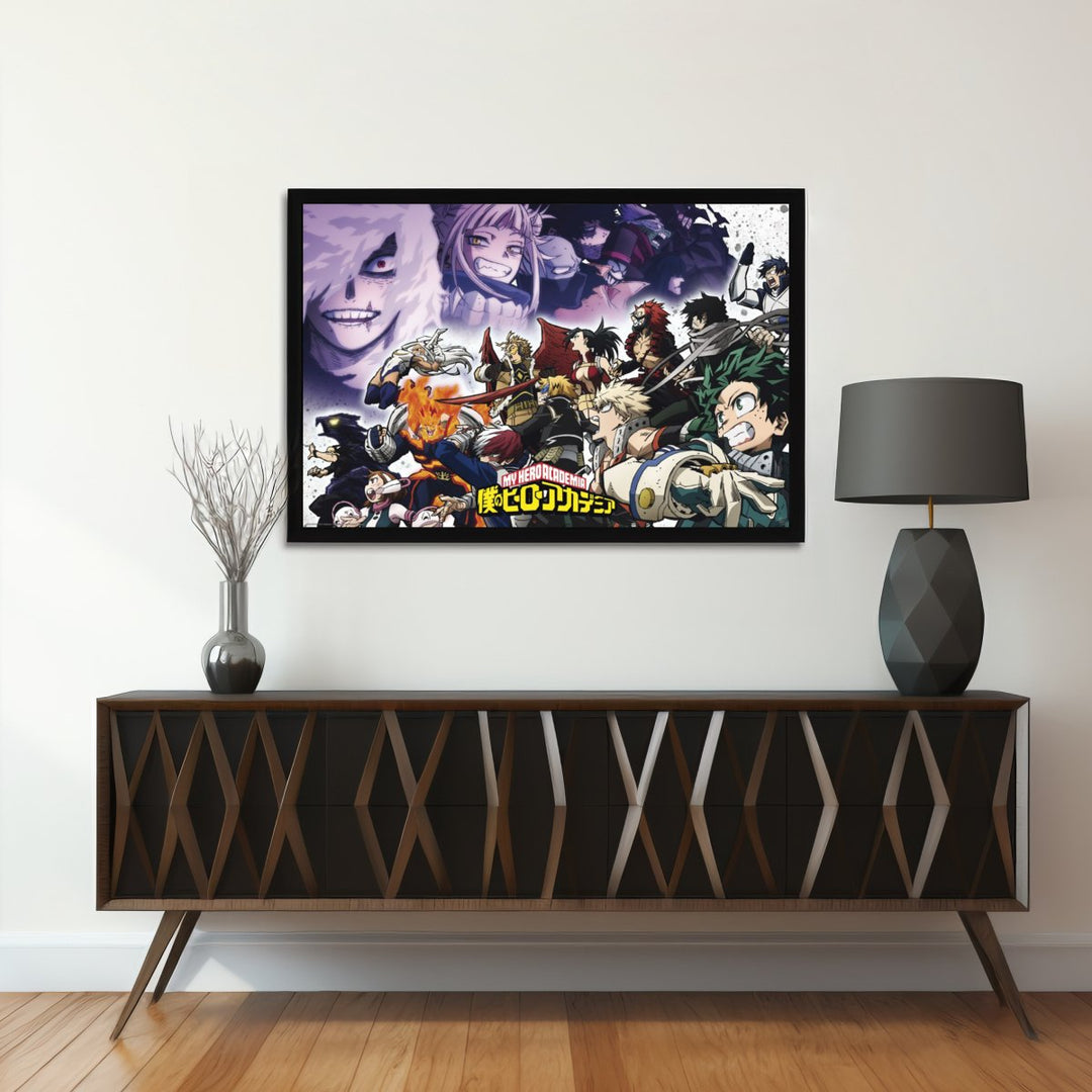 My Hero Academia Plakat Heroes vs Vilains - Supernerds