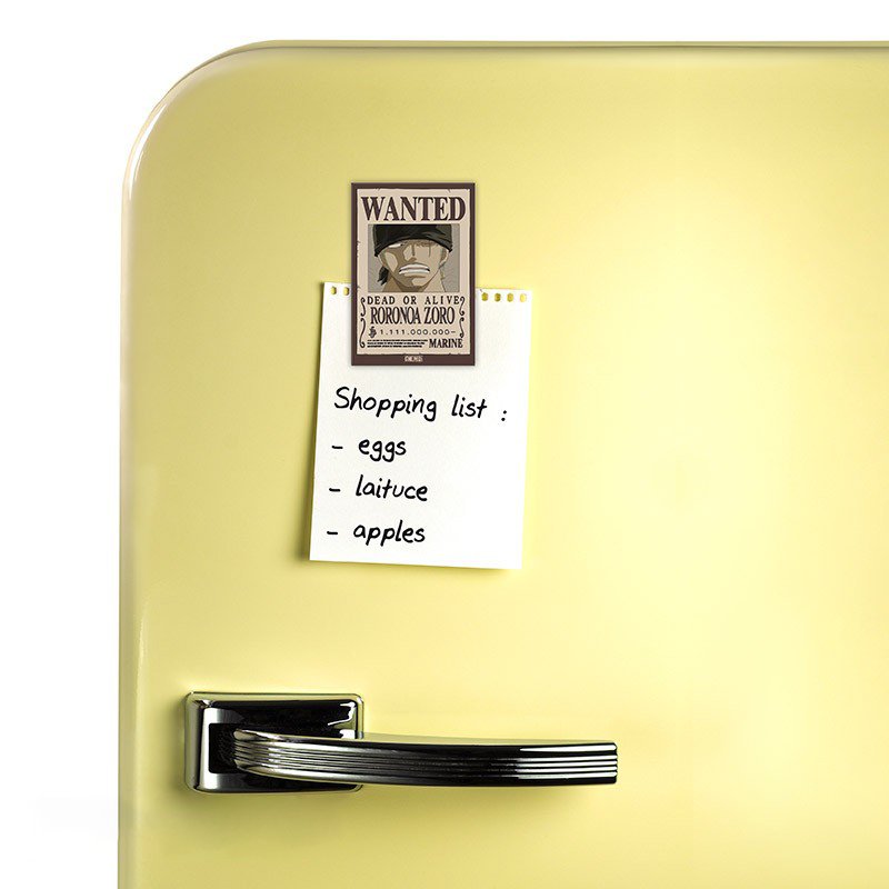 One Piece Kjøleskapmagnet Wanted Zoro - Supernerds