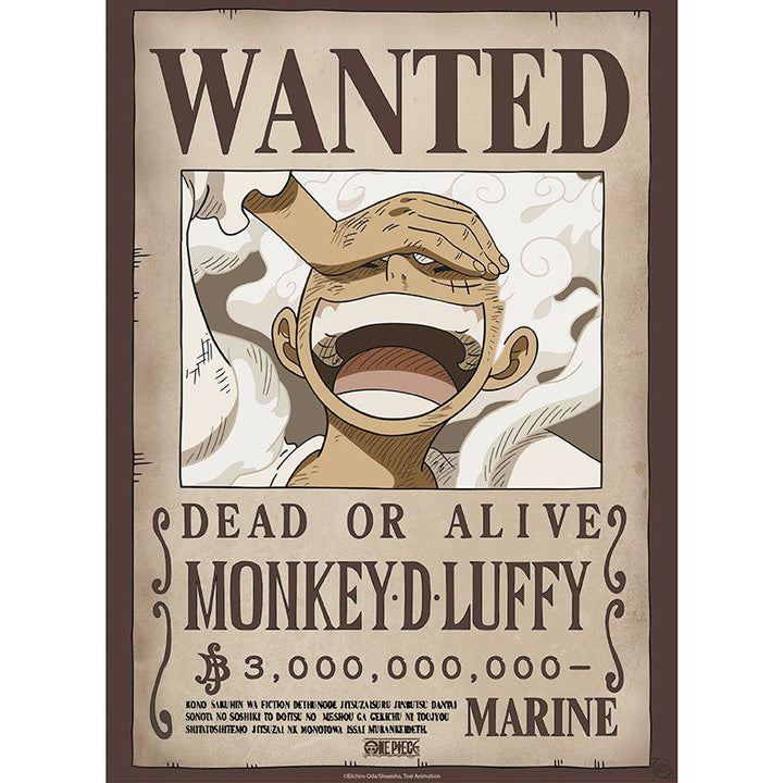 One Piece Plakat 52 x 38 cm Wanted Luffy Wano - Supernerds
