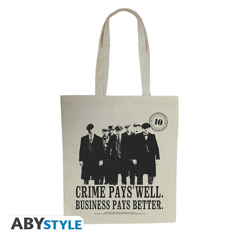 Peaky Blinders Tote Bag Crime Pays - Supernerds