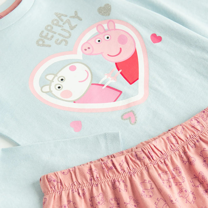 Peppa Gris Pysjamas Peppa & Suzy - Supernerds