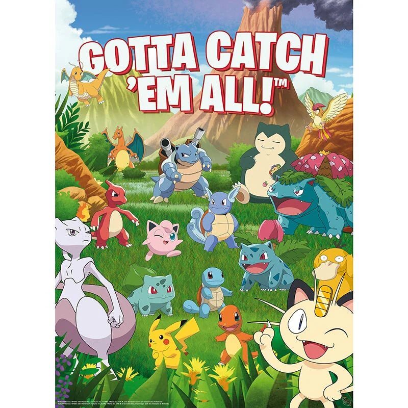 Pokemon Plakat 52 x 38 cm Environments 2-pk - Supernerds