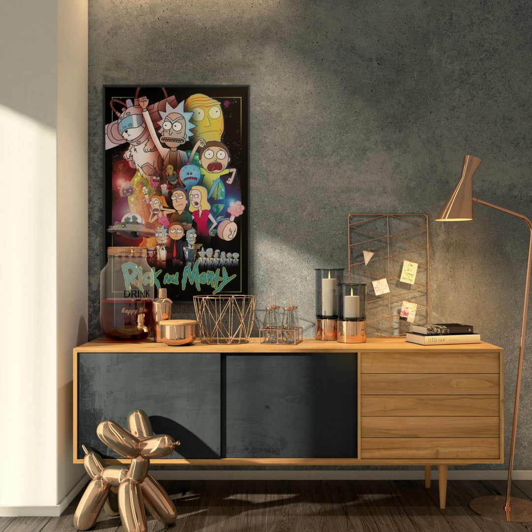 Rick and Morty Plakat Dimensional Wars - Supernerds
