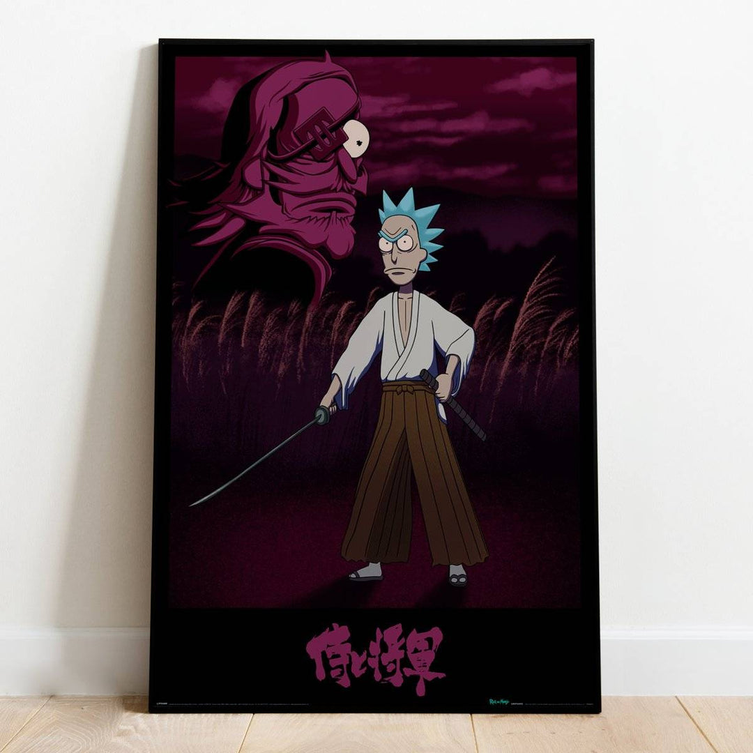 Rick and Morty Plakat Samurai Rick - Supernerds