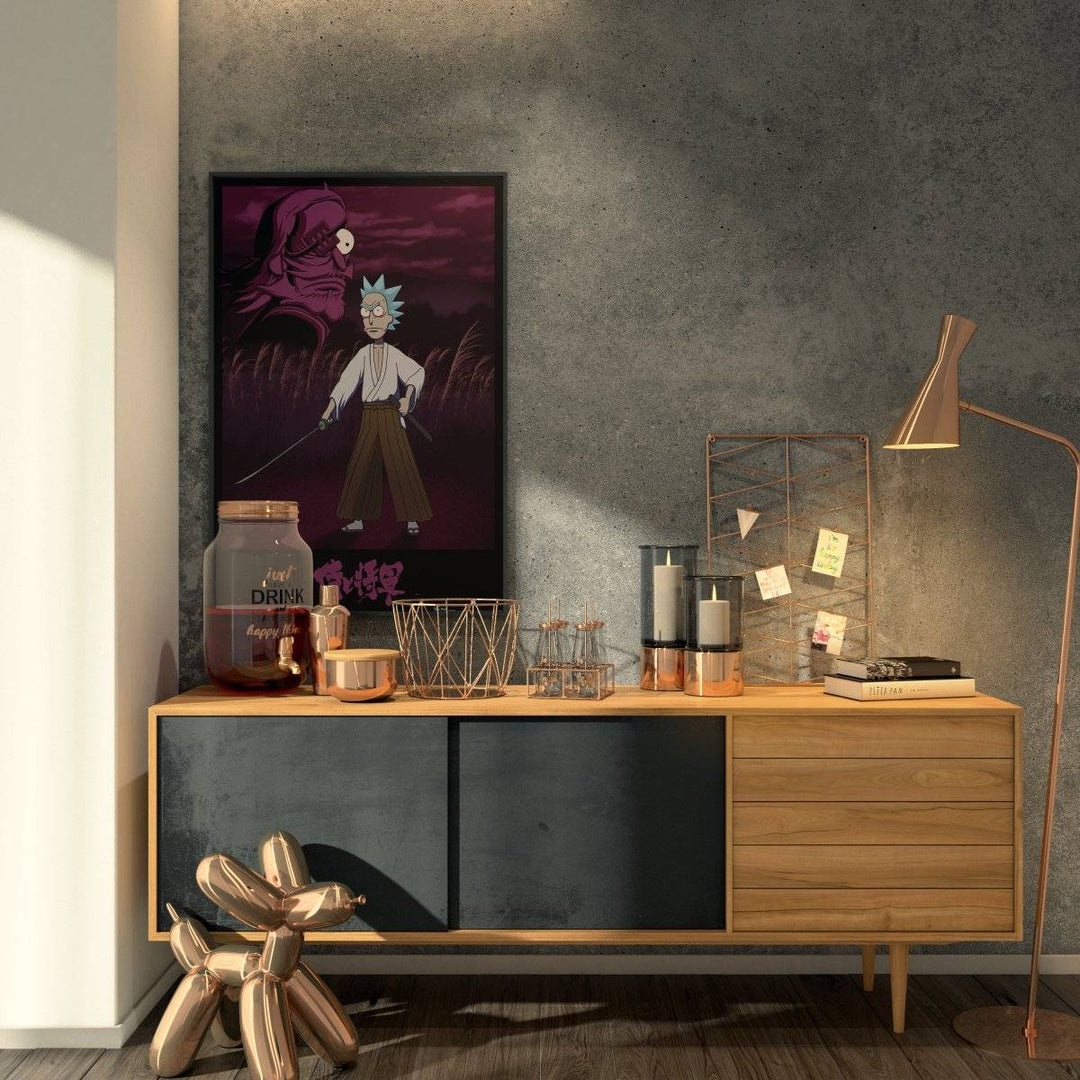 Rick and Morty Plakat Samurai Rick - Supernerds