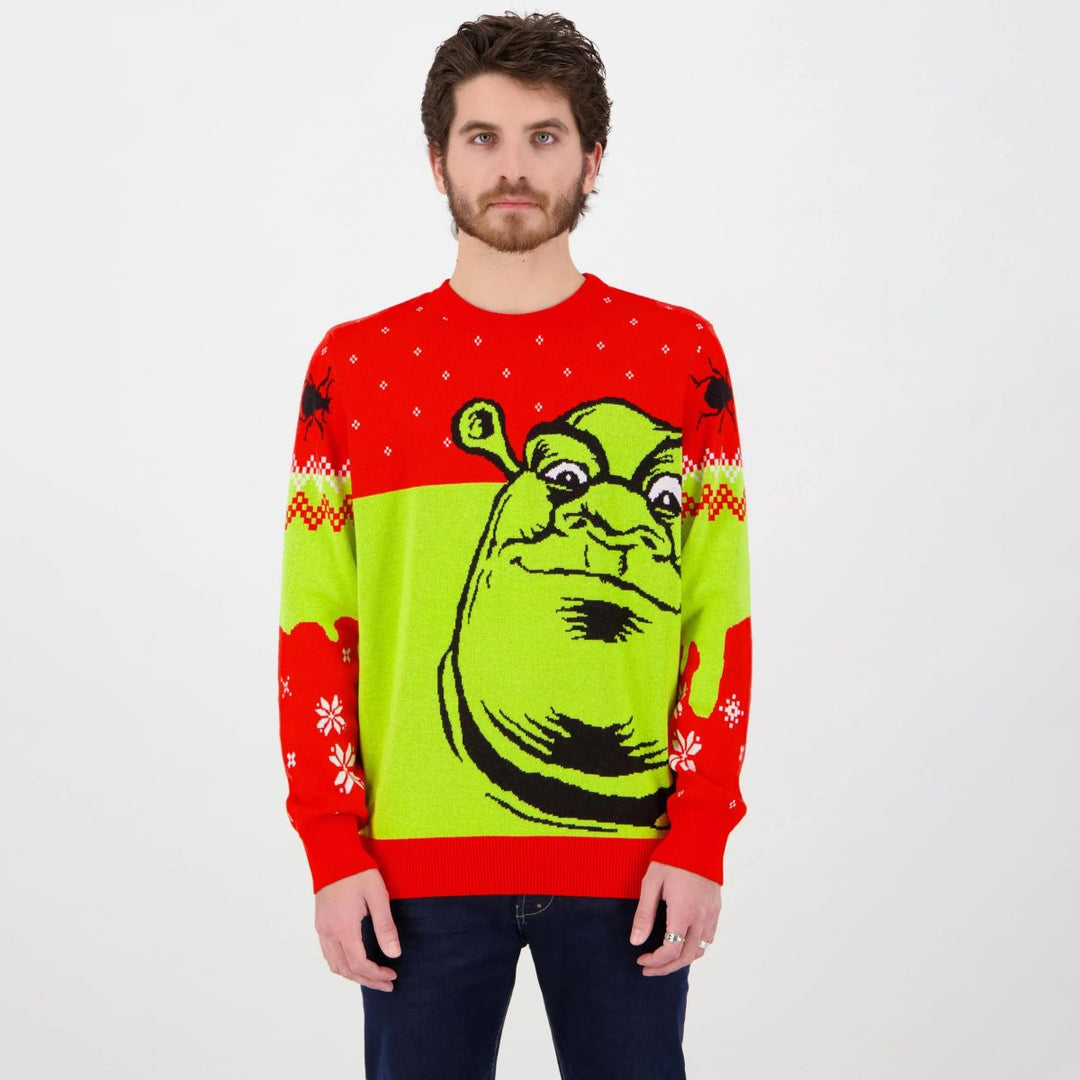 Shrek Julegenser Strikket - Supernerds