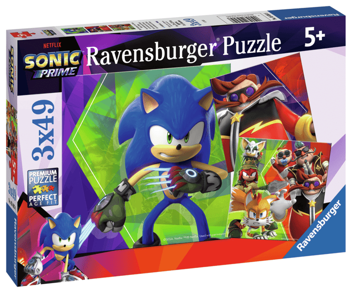 Sonic Puslespill 49 brikker 3 - pk Prime - Supernerds
