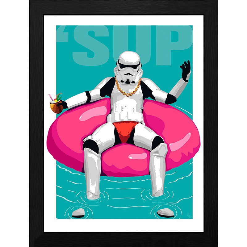 Star Wars Innrammet Bilde 30 x 40 cm Original Stormtrooper - Supernerds