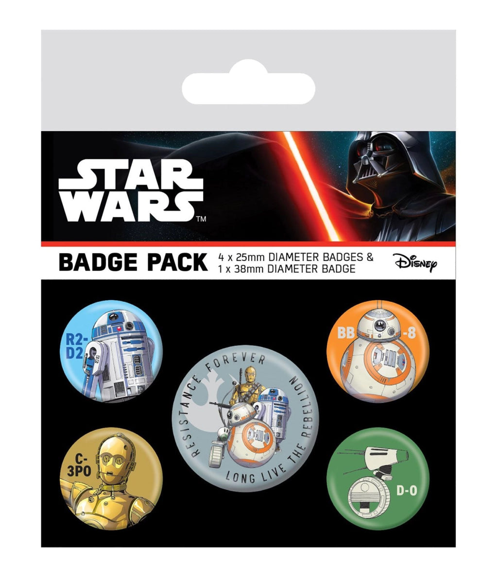 Star Wars Pin 5 - pack Droids - Supernerds