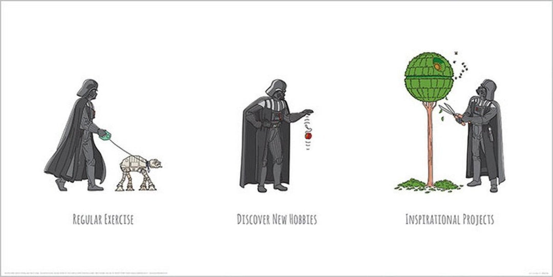 Star Wars Plakat Vader's Boredom 30 x 60 cm - Supernerds