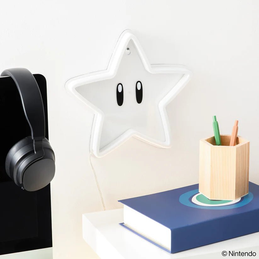 Super Mario Lampe Super Star Neon - Supernerds