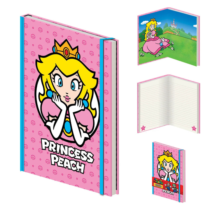 Super Mario Notatbok A5 Peach - Supernerds