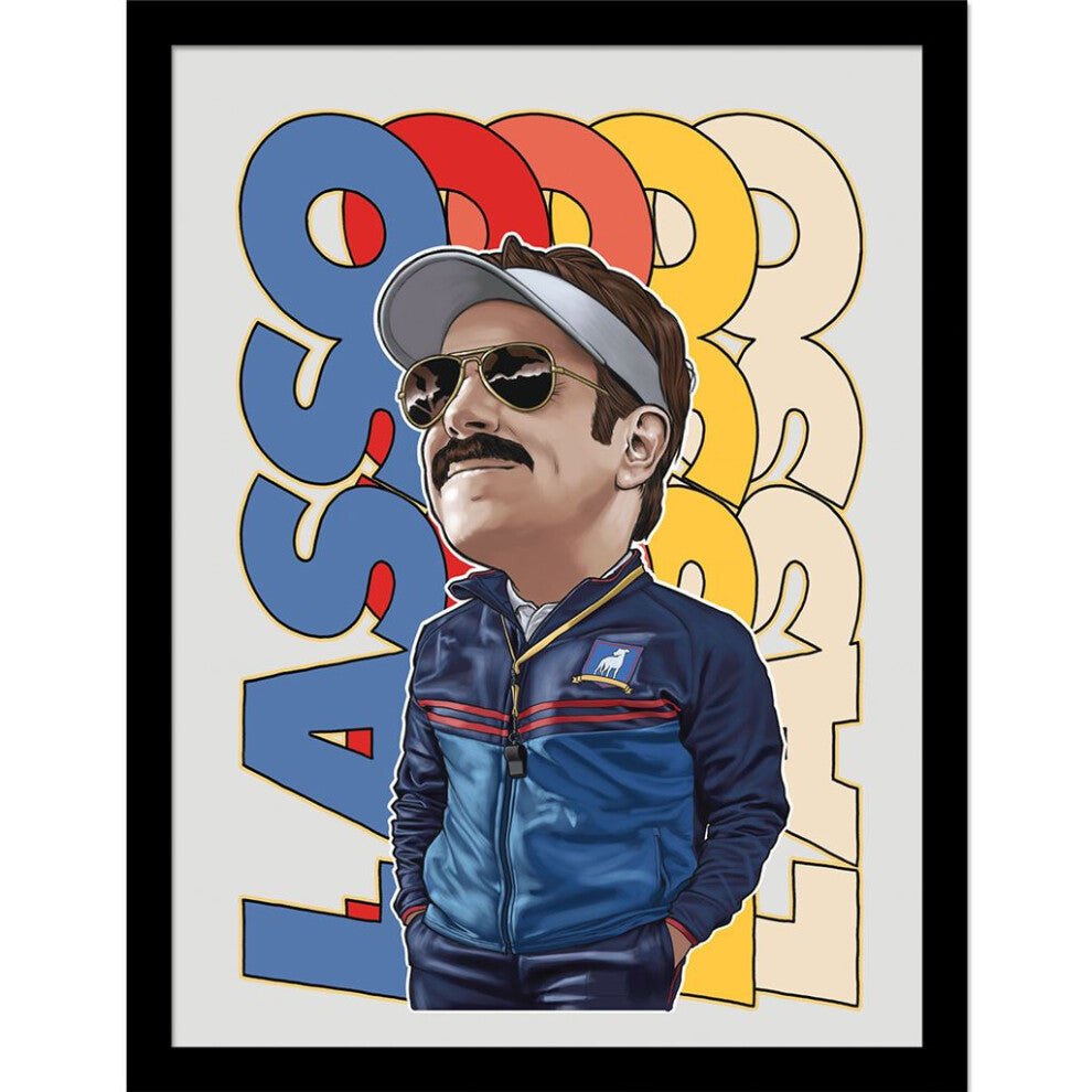 Ted Lasso Innrammet Bilde 30 x 40 cm - Supernerds