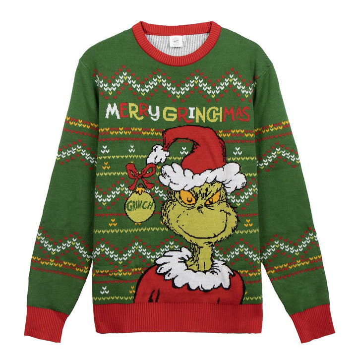 The Grinch Julegenser Strikket - Supernerds