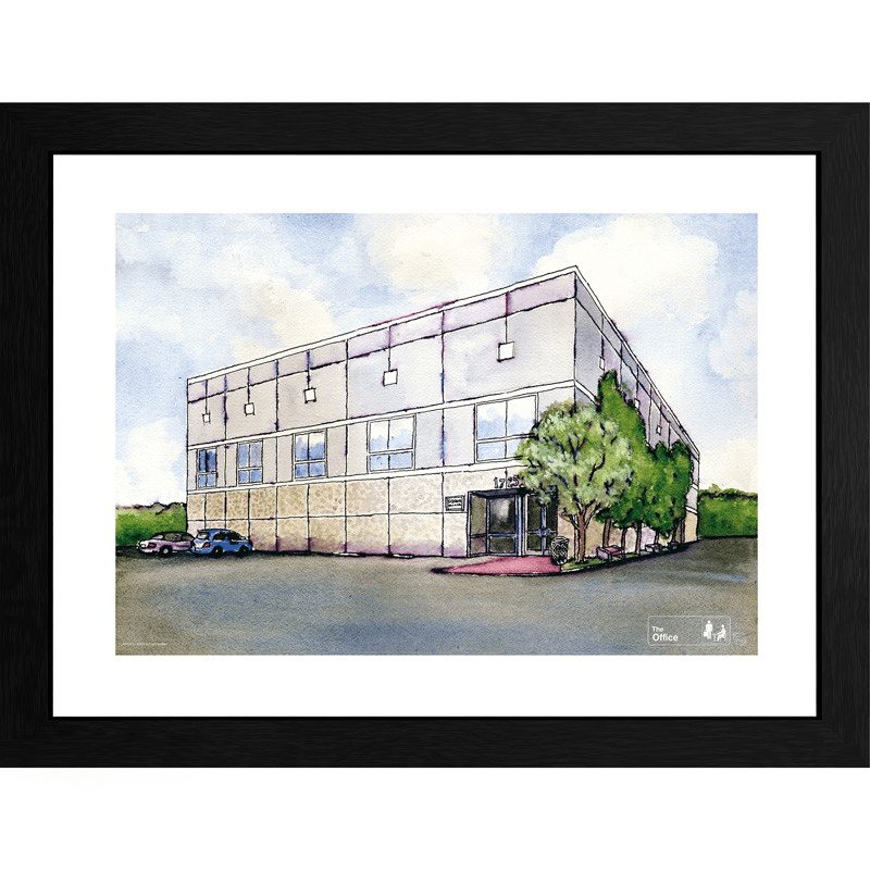 The Office Innrammet Bilde 30 x 40 cm Pam Watercolor - Supernerds