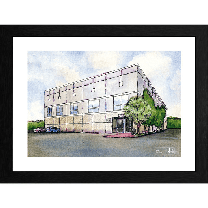 The Office Innrammet Bilde 30 x 40 cm Pam Watercolor - Supernerds