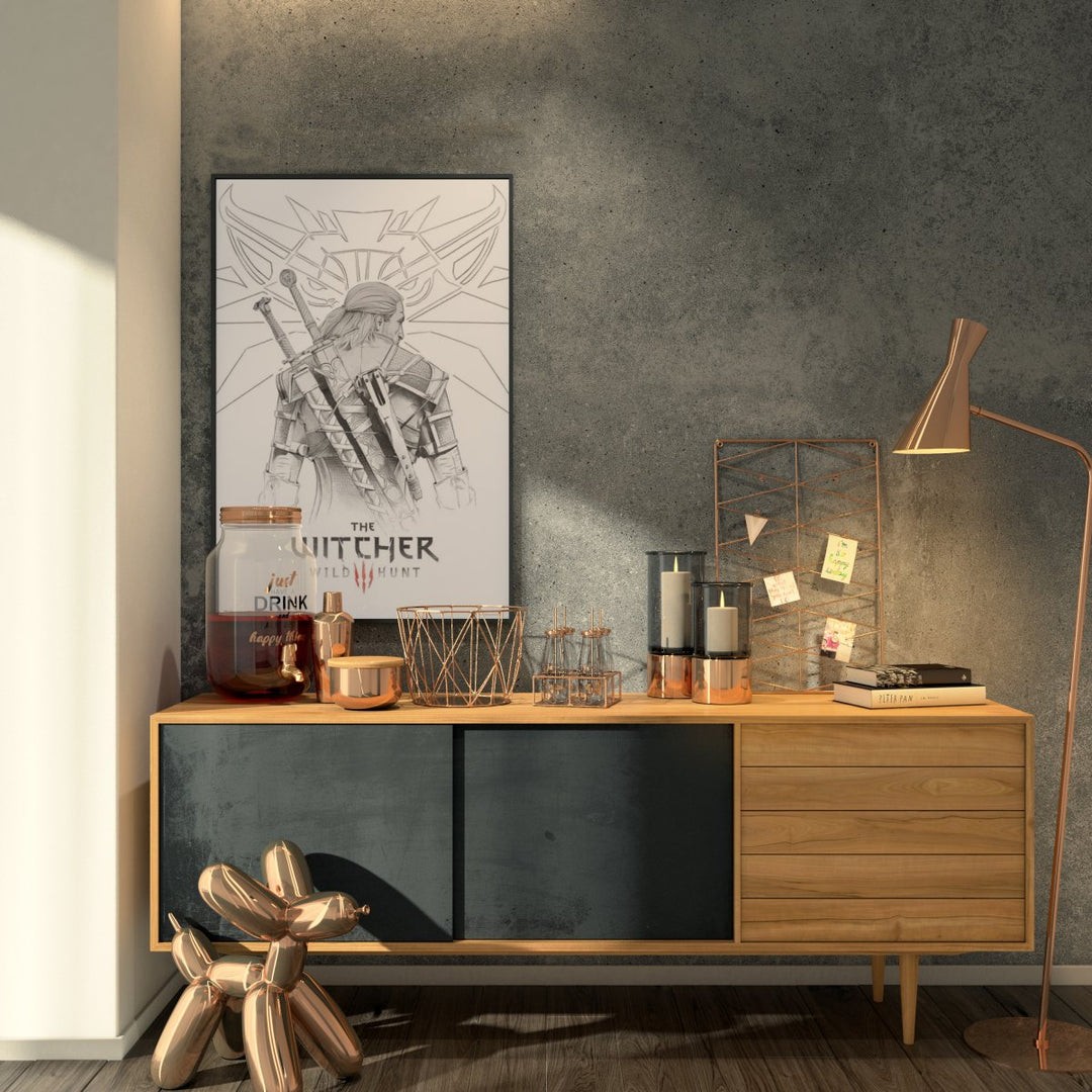 The Witcher Plakat Geralt Sketched - Supernerds