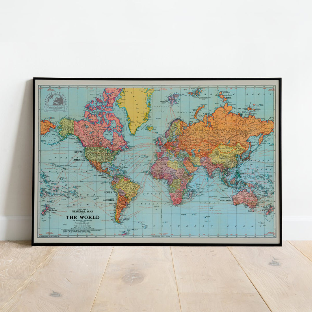 Verdenskart Plakat - Supernerds