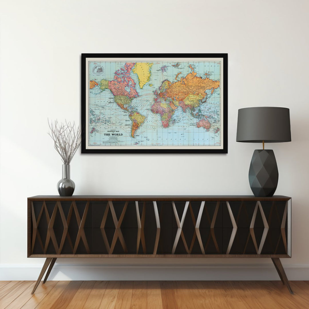 Verdenskart Plakat - Supernerds